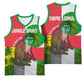 Jungle Spirit Monkey Basketball Jersey Sao Tome and Principe Tropical Flag Color - African Pride