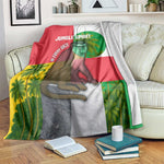Jungle Spirit Monkey Blanket Sao Tome and Principe Tropical Flag Color - African Pride