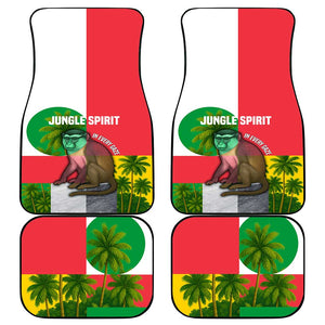 Jungle Spirit Monkey Car Mats Sao Tome and Principe Tropical Flag Color - African Pride