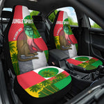 Jungle Spirit Monkey Car Seat Cover Sao Tome and Principe Tropical Flag Color - African Pride