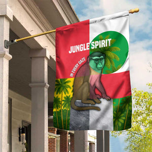 Jungle Spirit Monkey Garden Flag Sao Tome and Principe Tropical Flag Color - African Pride