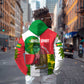 Jungle Spirit Monkey Hoodie Sao Tome and Principe Tropical Flag Color - African Pride
