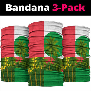 Jungle Spirit Monkey Neck Gaiter Sao Tome and Principe Tropical Flag Color - African Pride