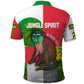 Jungle Spirit Monkey Polo Shirt Sao Tome and Principe Tropical Flag Color - African Pride
