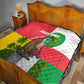 Jungle Spirit Monkey Quilt Sao Tome and Principe Tropical Flag Color - African Pride