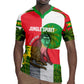 Jungle Spirit Monkey Rugby Jersey Sao Tome and Principe Tropical Flag Color - African Pride