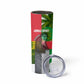 Jungle Spirit Monkey Skinny Tumbler Sao Tome and Principe Tropical Flag Color - African Pride