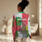 Jungle Spirit Monkey Women Casual Shirt Sao Tome and Principe Tropical Flag Color - African Pride
