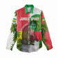 Jungle Spirit Monkey Women Casual Shirt Sao Tome and Principe Tropical Flag Color - African Pride