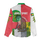 Jungle Spirit Monkey Women Casual Shirt Sao Tome and Principe Tropical Flag Color - African Pride