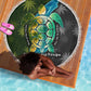 Sea Turtle Sao Tome and Principe Beach Blanket Ocean Tide and Tropical Palm - African Pride