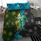 Sea Turtle Sao Tome and Principe Bedding Set Ocean Tide and Tropical Palm - African Pride