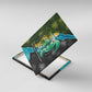 Sea Turtle Sao Tome and Principe Canvas Wall Art Ocean Tide and Tropical Palm - African Pride