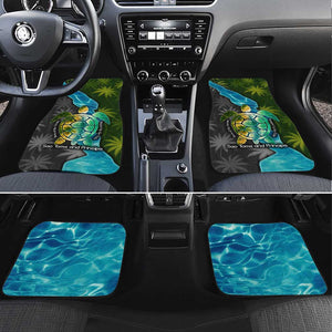 Sea Turtle Sao Tome and Principe Car Mats Ocean Tide and Tropical Palm - African Pride