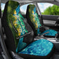 Sea Turtle Sao Tome and Principe Car Seat Cover Ocean Tide and Tropical Palm - African Pride