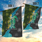 Sea Turtle Sao Tome and Principe Garden Flag Ocean Tide and Tropical Palm - African Pride