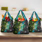 Sea Turtle Sao Tome and Principe Grocery Bag Ocean Tide and Tropical Palm - African Pride