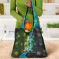 Sea Turtle Sao Tome and Principe Grocery Bag Ocean Tide and Tropical Palm - African Pride