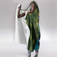 Sea Turtle Sao Tome and Principe Hooded Blanket Ocean Tide and Tropical Palm - African Pride