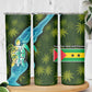 Sea Turtle Sao Tome and Principe Skinny Tumbler Ocean Tide and Tropical Palm - African Pride