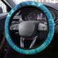 Sea Turtle Sao Tome and Principe Steering Wheel Cover Ocean Tide and Tropical Palm - African Pride