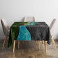 Sea Turtle Sao Tome and Principe Tablecloth Ocean Tide and Tropical Palm - African Pride