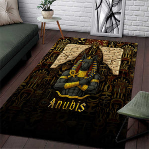 Anubis Egypt Area Rug Ancient Hieroglyph Pharaoh Spirit - African Pride
