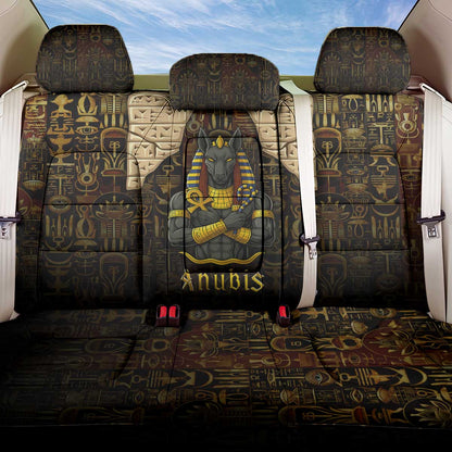 Anubis Egypt Back Car Seat Cover Ancient Hieroglyph Pharaoh Spirit - African Pride