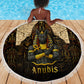 Anubis Egypt Beach Blanket Ancient Hieroglyph Pharaoh Spirit - African Pride