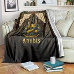 Anubis Egypt Blanket Ancient Hieroglyph Pharaoh Spirit - African Pride
