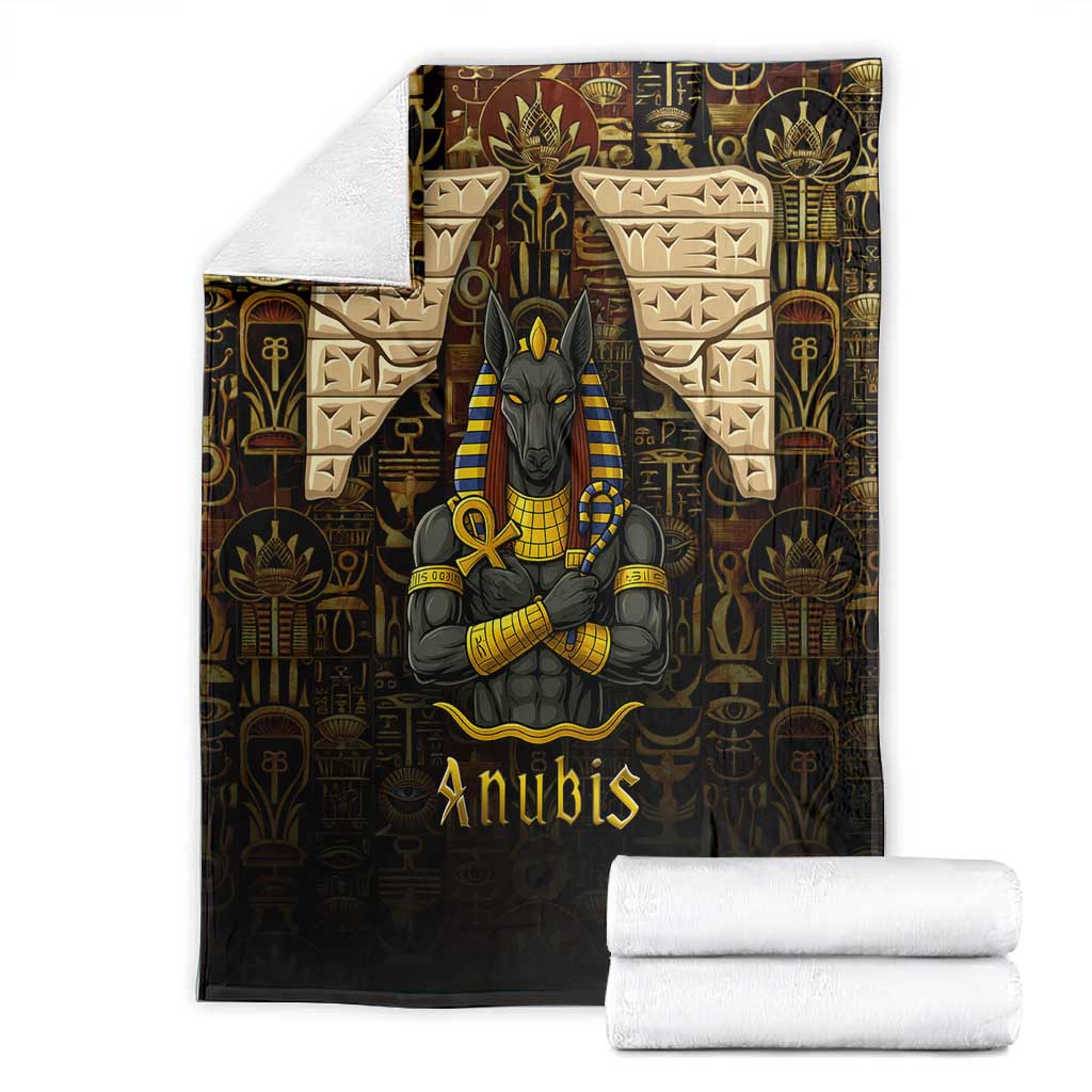Anubis Egypt Blanket Ancient Hieroglyph Pharaoh Spirit - African Pride