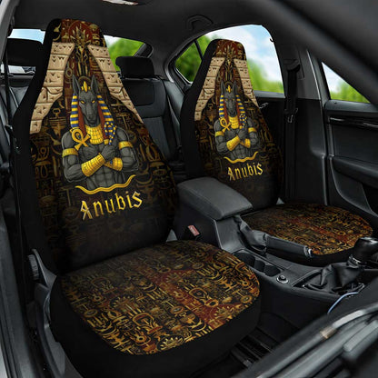 Anubis Egypt Car Seat Cover Ancient Hieroglyph Pharaoh Spirit - African Pride