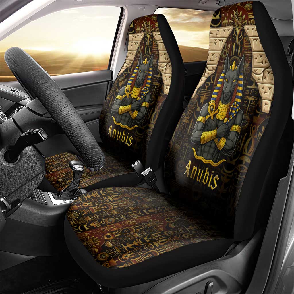 Anubis Egypt Car Seat Cover Ancient Hieroglyph Pharaoh Spirit - African Pride