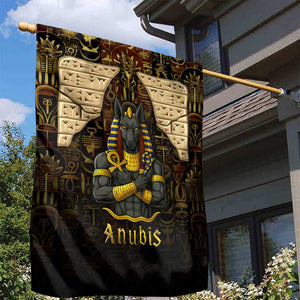 Anubis Egypt Garden Flag Ancient Hieroglyph Pharaoh Spirit - African Pride