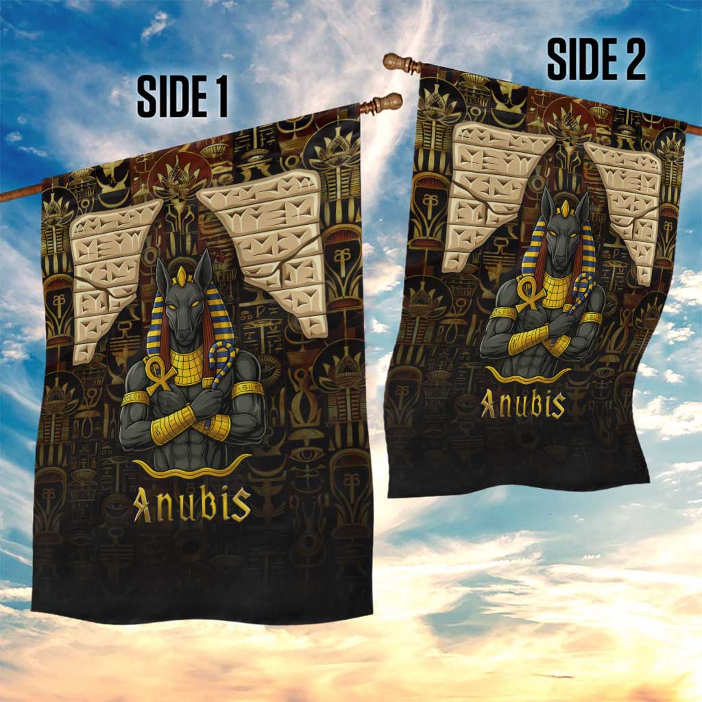 Anubis Egypt Garden Flag Ancient Hieroglyph Pharaoh Spirit - African Pride