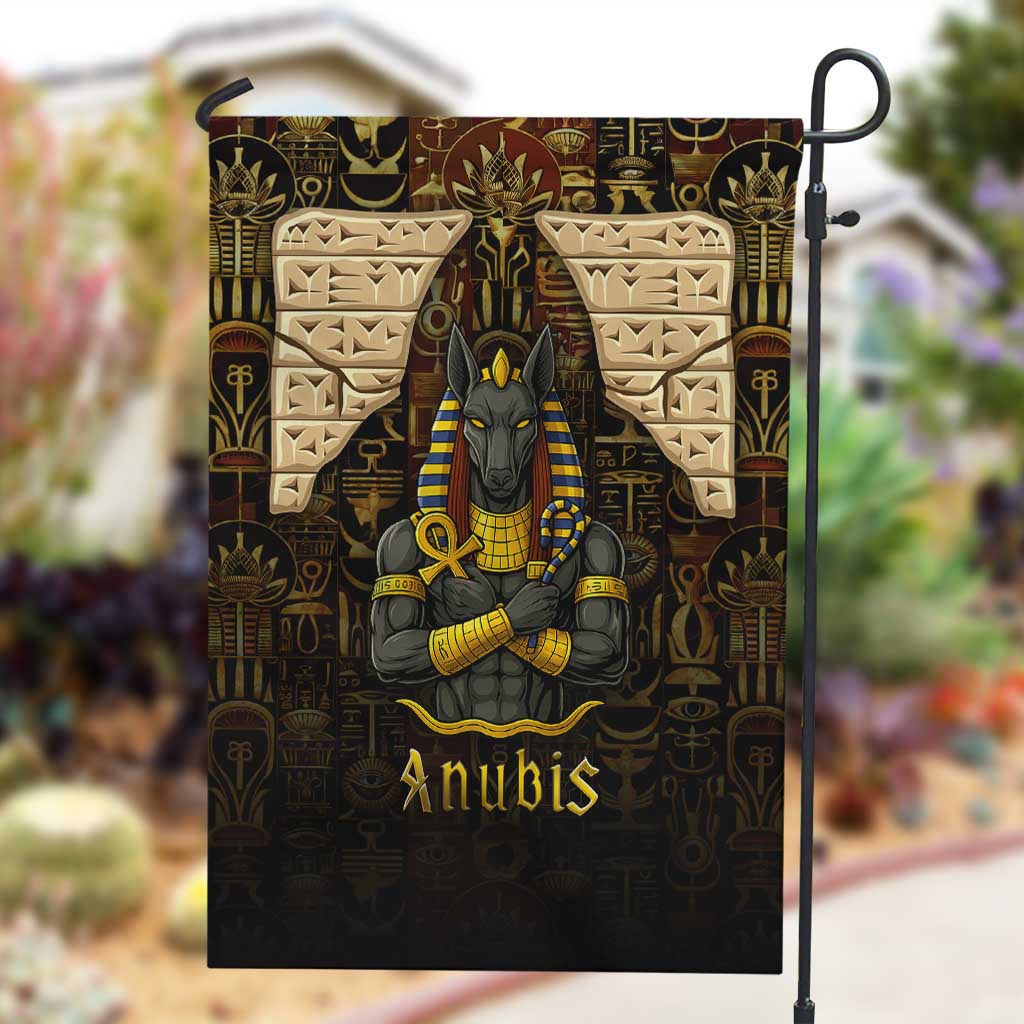 Anubis Egypt Garden Flag Ancient Hieroglyph Pharaoh Spirit - African Pride