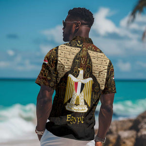Anubis Egypt Hawaiian Shirt Ancient Hieroglyph Pharaoh Spirit - African Pride