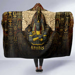 Anubis Egypt Hooded Blanket Ancient Hieroglyph Pharaoh Spirit - African Pride