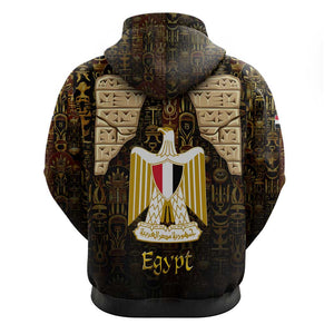 Anubis Egypt Hoodie Ancient Hieroglyph Pharaoh Spirit - African Pride