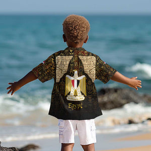 Anubis Egypt Kid Hawaiian Shirt Ancient Hieroglyph Pharaoh Spirit - African Pride