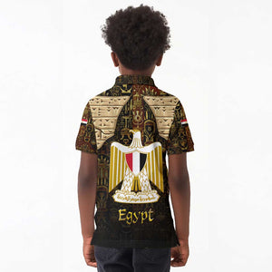 Anubis Egypt Kid Polo Shirt Ancient Hieroglyph Pharaoh Spirit - African Pride