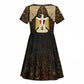 Anubis Egypt Kid Short Sleeve Dress Ancient Hieroglyph Pharaoh Spirit - African Pride