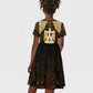Anubis Egypt Kid Short Sleeve Dress Ancient Hieroglyph Pharaoh Spirit - African Pride