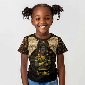 Anubis Egypt Kid T shirt Ancient Hieroglyph Pharaoh Spirit - African Pride
