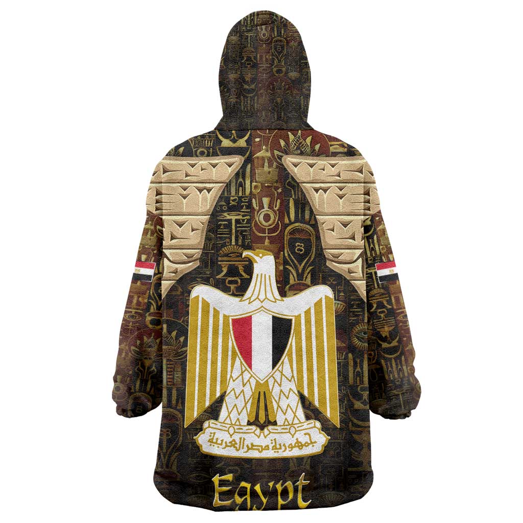 Anubis Egypt Kid Wearable Blanket Hoodie Ancient Hieroglyph Pharaoh Spirit - African Pride