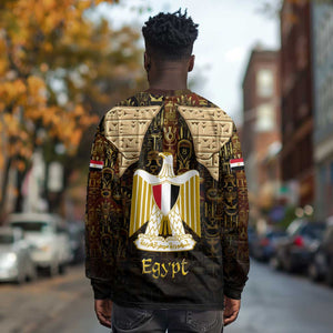 Anubis Egypt Long Sleeve Shirt Ancient Hieroglyph Pharaoh Spirit - African Pride