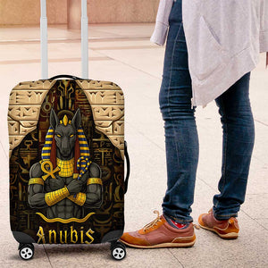 Anubis Egypt Luggage Cover Ancient Hieroglyph Pharaoh Spirit - African Pride