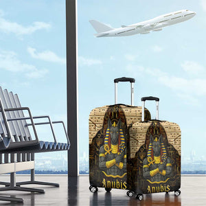 Anubis Egypt Luggage Cover Ancient Hieroglyph Pharaoh Spirit - African Pride