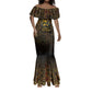 Anubis Egypt Mermaid Dress Ancient Hieroglyph Pharaoh Spirit - African Pride