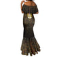 Anubis Egypt Mermaid Dress Ancient Hieroglyph Pharaoh Spirit - African Pride
